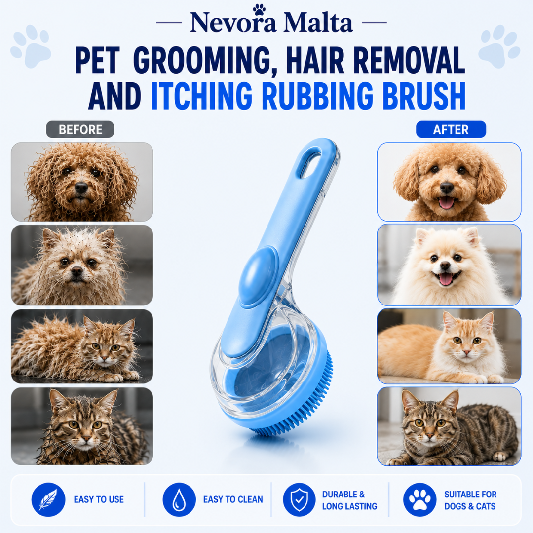 Nevora Pet Bath Brush