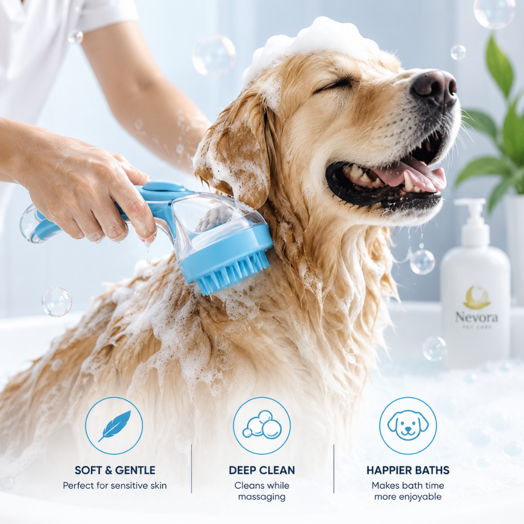 Nevora Pet Bath Brush