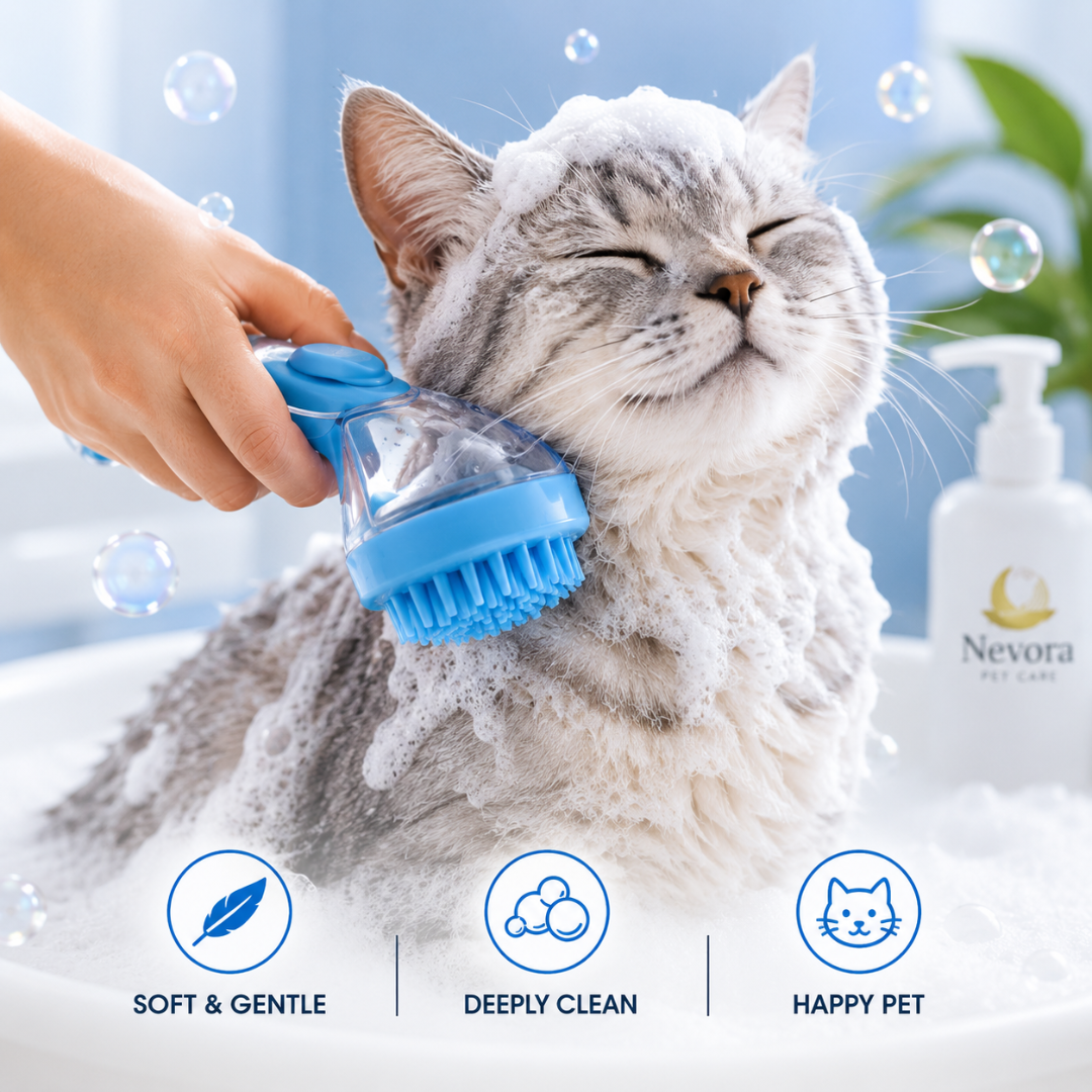 Nevora Pet Bath Brush